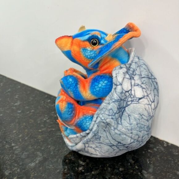 Wild Republic Dinosarauria Baby Triceratops Plush Dinosaur Prehistoric with Egg - Picture 4 of 8